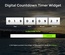 Digital Countdown Timer Widget Flat Responsive Widget Template