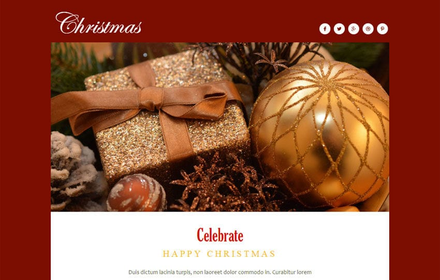 Christmas a Newsletter Responsive Web Template