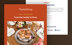 ThanksGiving 2021 a Email Newsletter Website Template