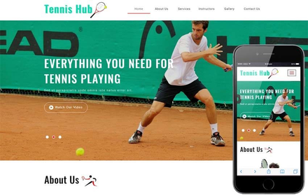 Tennis Hub Sports Category Flat Bootstrap Responsive Web Template