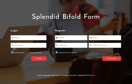 Splendid Bifold Form a Responsive Widget Template