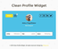 Clean Profile Widget Responsive Template