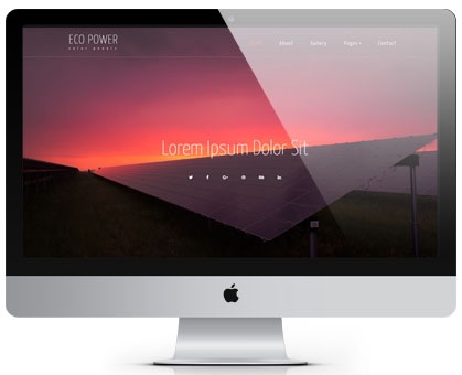 Eco Power an Industrial Category Bootstrap Responsive Web Template