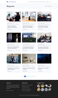 V-Conference a Corporate Website Template