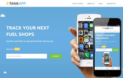 Tank App a Mobile App based Flat Responsive web template