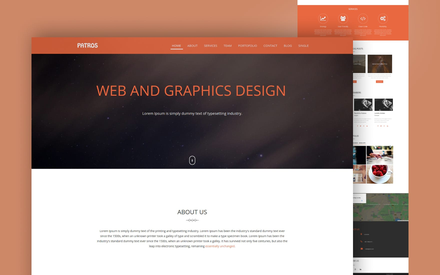 Patros Multipurpose Flat Bootstrap Responsive Web Template