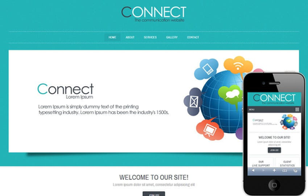 Connect Corporate Business Mobile website Template