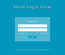 Shine Login Form Flat Responsive Widget Template