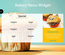 Bakery Menu Widget a Flat Responsive Widget Template