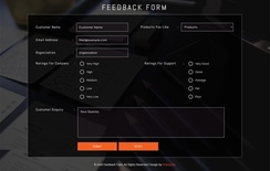 Feedback Form Widget Responsive widget Template