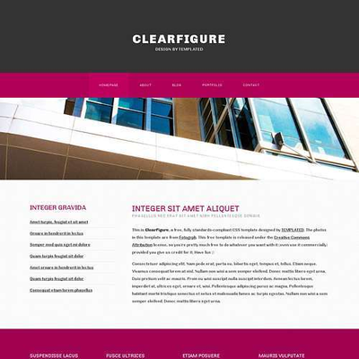 ClearFigure: CSS Templates | TEMPLATED