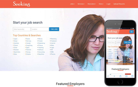 Seeking – Job Portal Website Template