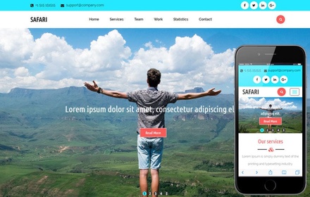 Safari A Travel Category Flat Bootstrap Responsive  Website Template