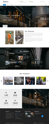 Megacorp Industrial Category Bootstrap Responsive Web Template