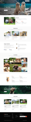 Dogs Care a Pet Care Website Template