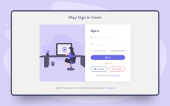 Play Sign In Form Web Element