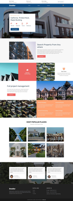 Dweller a real estate category website template