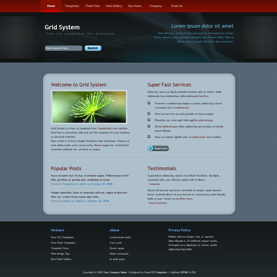 Grid System Template
