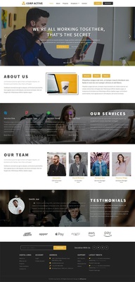 Corp Active Corporate Bootstrap Responsive Template