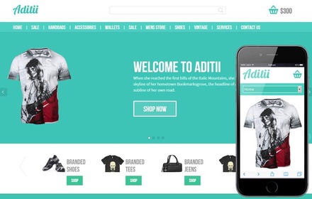 Aditii a Flat ECommerce Responsive Web Template