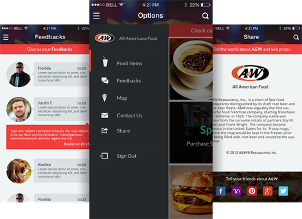 A&W a App Landing Page Bootstrap Responsive web template