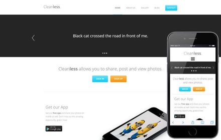 Cleanless a landingpage Multipurpose Flat Bootstrap Responsive Web Template