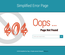 Simplified Error Page Flat Responsive Widget Template