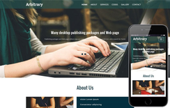 Arbitrary a Corporate Category Flat Bootstrap Responsive Website Template