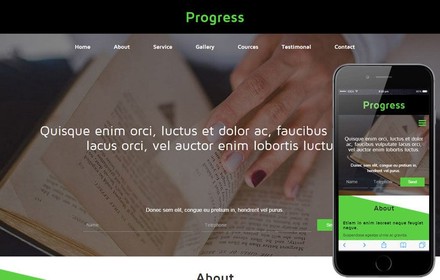 Progress a Educational Category Flat Bootstrap Responsive web template