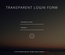 Transparent Login Form Responsive Widget Template