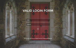 Valid Login Form A Flat Responsive Widget Template