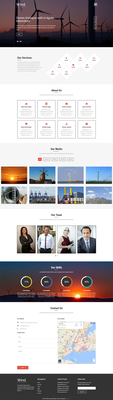 Wind Energy a Industrial Category Flat Bootstrap responsive Web Template