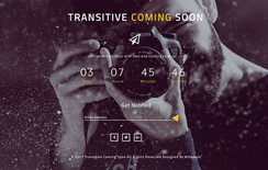 Transitive Coming Soon a Responsive Widget Template