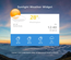 Sunlight Weather Responsive Widget Template