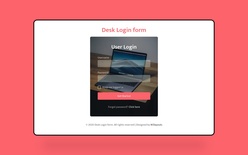 Desk Login Form Web Element