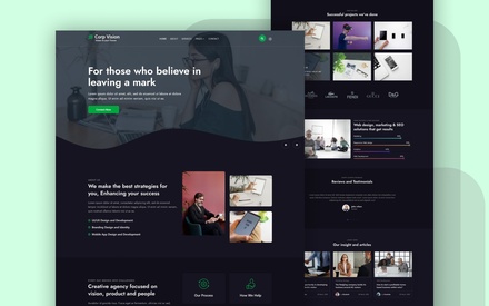 Corp Vision Business Website Template