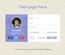 Tab Login Form Responsive Widget Template