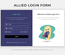 Allied Login Form a Flat Responsive Widget Template