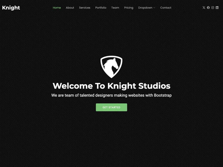 Knight - Free Creative Bootstrap Theme | BootstrapMade