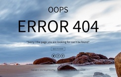 Simple Error Page a Flat Responsive Widget Template