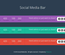 Social Media Bar Responsive Widget Template