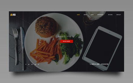 Humburger Restaurants Category Bootstrap Responsive Template