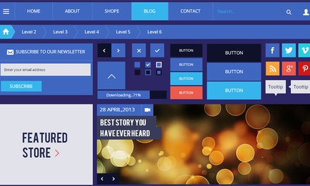 Bluebox Flat Corporate Responsive website template