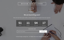 Design Coming Soon Responsive Widget Template