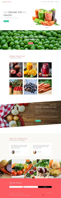 Organic Food – Agriculture Category Bootstrap Responsive Web Template