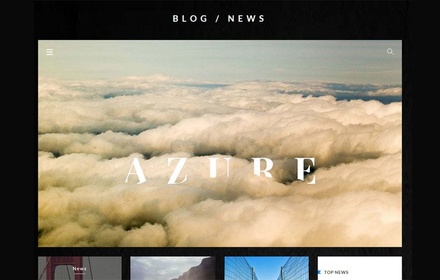 Azure Blog UI Kit a Flat Bootstrap Responsive Web Template