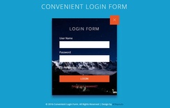 Convenient Login Form Flat Responsive Widget Template