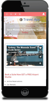 Travel App Flat Bootstrap Responsive Web Template