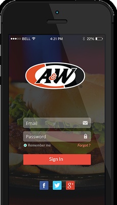 A&W a App Landing Page Bootstrap Responsive web template