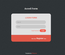 Acced Flat style Login Form Widget Template